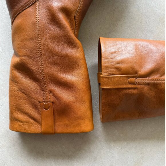 Elysian Brown Distressed Handmade Cowboy Riding Boots - Brand New in Box - Picture 5 of 8